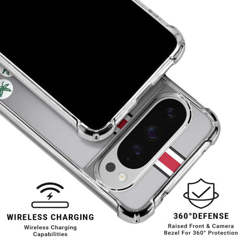 Ohio State University Buckeyes Google Pixel 10 Pro XL Clear Case